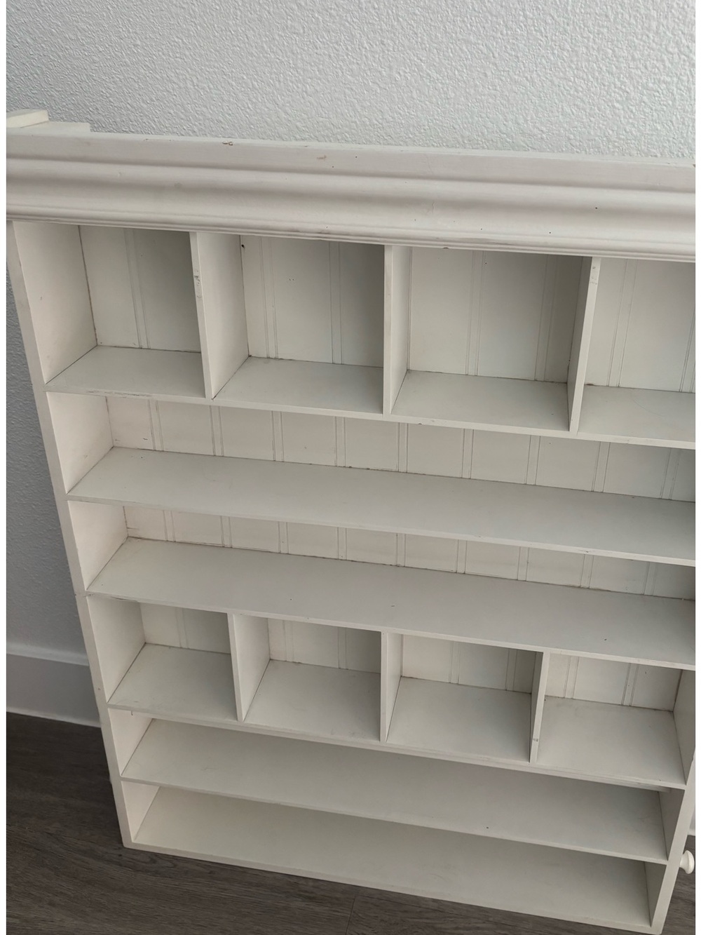 Vintage White Multipurpose Shelf Craft-room Large Heavy Quality Final Sale
